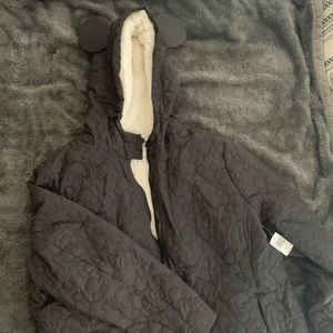 Disney parks faux fur lined black jacket size 1X NWT